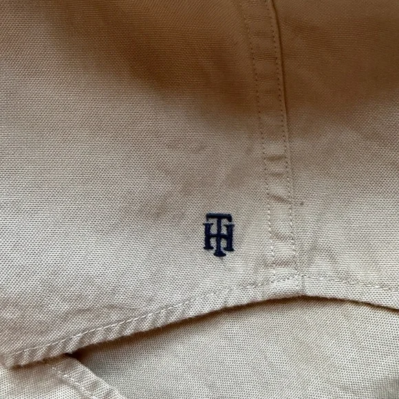 Tommy Hilfiger Men's Tan Dress Shirt - Picture 10 of 11